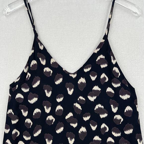 REFORMATION Eli 90s Mini Slip Dress Womens XS Navy Wild Child Animal Print - Picture 4 of 16